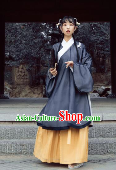 Chinese Ming Dynasty Nobility Women Hanfu Dress Ancient Princess Costumes Complete Set