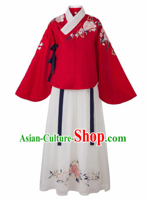 Chinese Traditional Historical Costumes Ancient Ming Dynasty Nobility Lady Hanfu Dress for Women