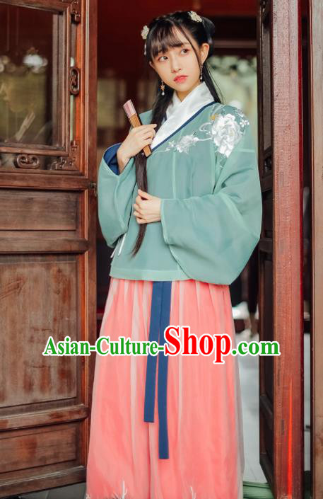 Traditional Chinese Ming Dynasty Nobility Lady Historical Costumes Ancient Princess Hanfu Dress for Women