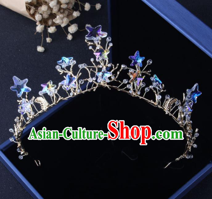 Top Grade Baroque Hair Accessories Catwalks Stars Royal Crown for Women