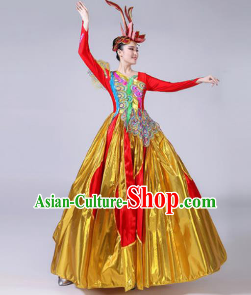 Top Grade Stage Show Costumes Modern Dance Chorus Group Dress for Women
