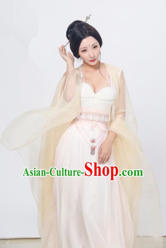 Chinese Ancient Drama Ming Dynasty Courtesan Hanfu Dress Imperial Consort Sexy Replica Costumes for Women