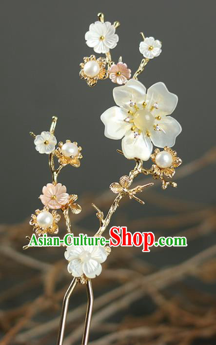 Handmade Chinese Traditional Plum Blossom Hairpins Traditional Classical Hanfu Hair Accessories for Women