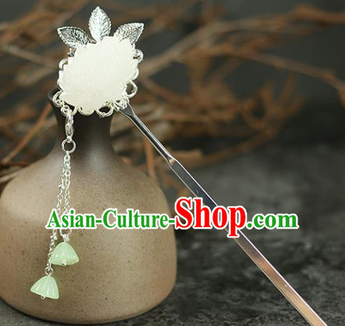 Handmade Chinese Traditional Carving Lotus Hairpins Traditional Classical Hanfu Hair Accessories for Women