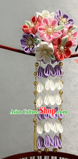 Asian Japanese Traditional Kimono Hairpins Japan Handmade Classical Hair Accessories for Women
