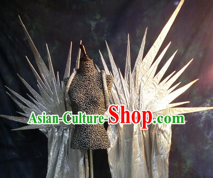 Halloween Cosplay Stage Show Props Catwalks Accessories Brazilian Carnival Parade White Wings for Women