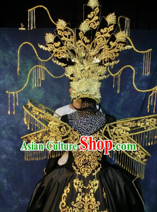 Brazilian Carnival Parade Halloween Catwalks Costumes and Headwear for Women