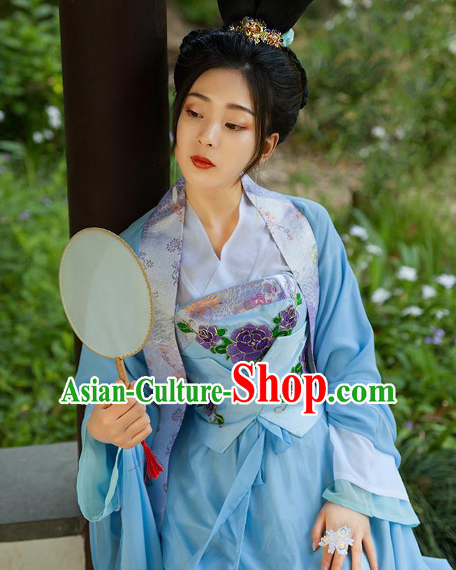 Traditional Chinese Northern and Southern Dynasties Princess Hanfu Dress Ancient Drama Peri Costumes for Women