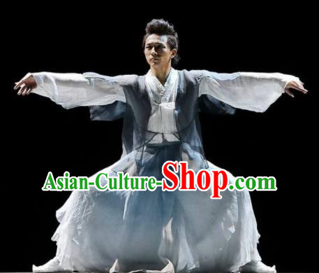 Chinese Traditional Classical Dance Costumes Drama Performance Folk Dance Clothing for Men