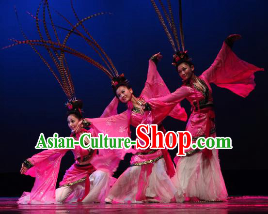Chinese Traditional Classical Dance Costumes Stage Performance Hanfu Dress for Women