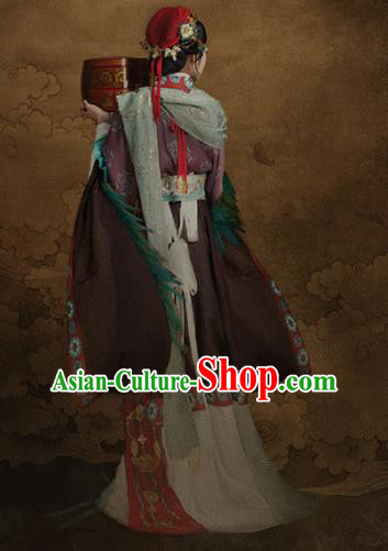 Chinese Traditional Han Dynasty Imperial Concubine Historical Costumes Ancient Peri Hanfu Dress for Women