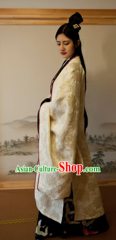 Traditional Chinese Ancient Aristocratic Lady Peri Hanfu Dress Han Dynasty Historical Costumes for Women