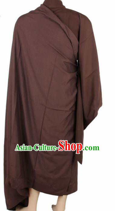 Chinese Traditional Buddhist Monk Coffee Costumes Buddhism Monks Cassock for Men