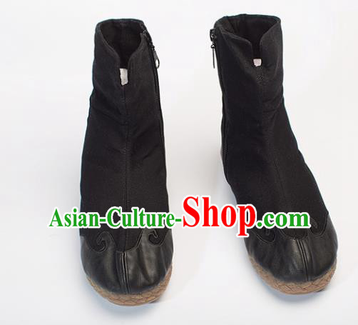 Chinese Traditional Martial Arts Shoes Kung Fu Shoes Black Boots Shoes for Men