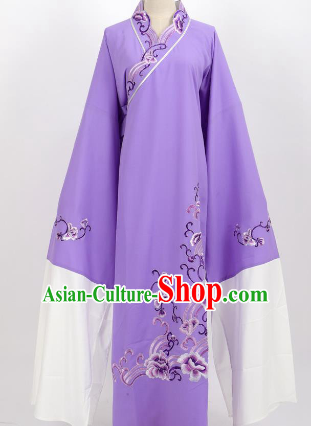 Professional Chinese Traditional Beijing Opera Niche Purple Robe Ancient Scholar Costume for Men