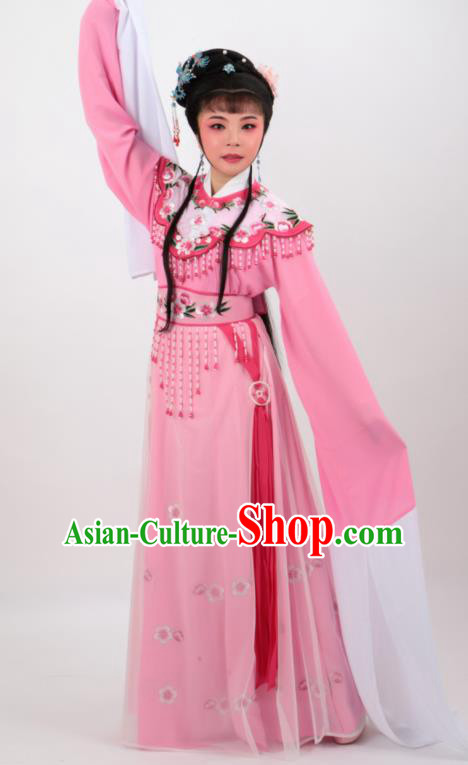 Chinese Traditional Professional Beijing Opera Diva Costumes Ancient Imperial Consort Pink Dress for Women