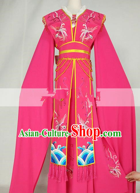 Professional Chinese Traditional Beijing Opera Diva Rosy Dress Ancient Nobility Lady Costumes for Women