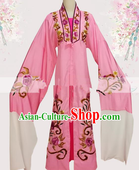 Professional Chinese Traditional Beijing Opera Pink Robe Ancient Scholar Meng Lijun Costume for Men