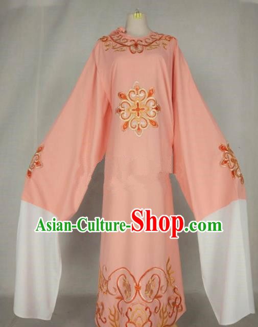 Chinese Traditional Beijing Opera Niche Pink Robe Ancient Number One Scholar Costume for Men