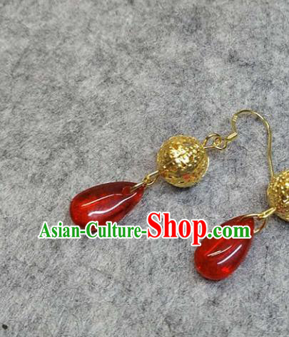 Chinese Traditional Palace Hanfu Earrings Ancient Princess Ear Accessories for Women