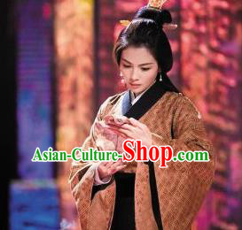 Chinese Ancient Stateswoman Fu Hao Hanfu Dress Shang Dynasty Empress Fuhao Costumes Complete Set