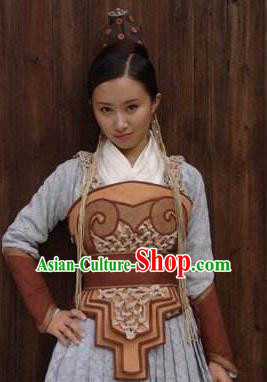 Chinese Ancient Mythology Goddess Jing Wei Hanfu Dress New Stone Age Young Lady Costumes Complete Set