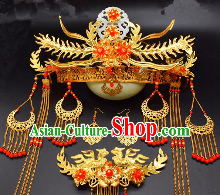 Chinese Ancient Tang Dynasty Hair Comb Hairpins Traditional Hanfu Court Princess Hair Accessories for Women
