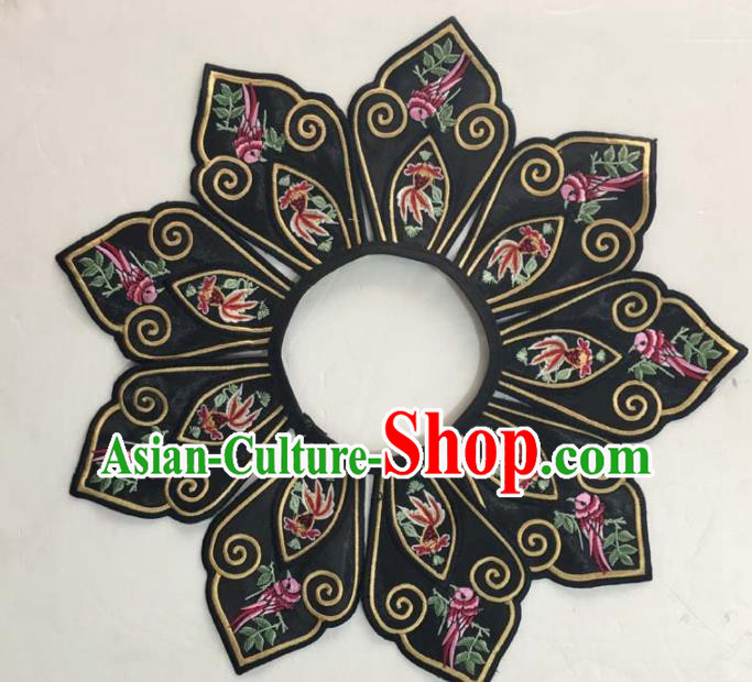 Chinese Traditional Embroidery Shoulder Accessories National Embroidered Goldfish Patch