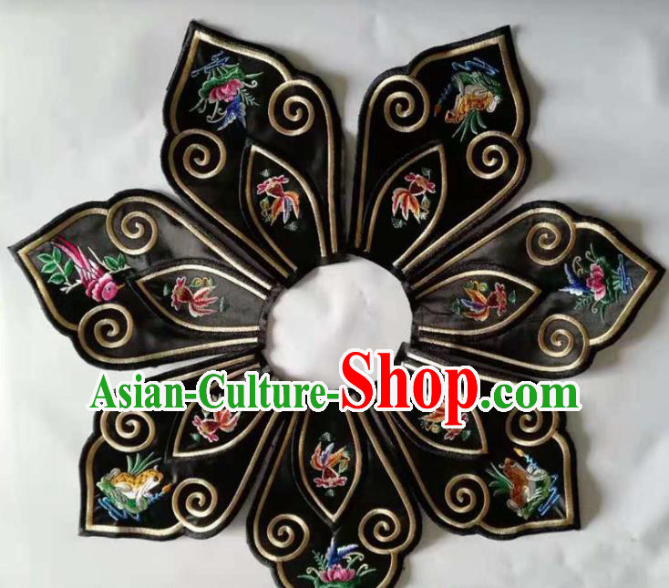 Chinese Traditional Embroidery Collar Shoulder Accessories National Embroidered Patch