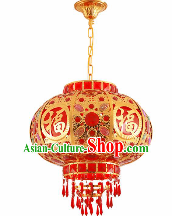 Handmade Chinese Traditional New Year Lantern Hanging Lantern Asian Palace Ceiling Lanterns Ancient Lantern