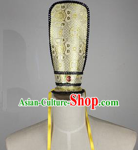 Chinese Ancient Prince Golden Hairdo Crown Traditional Han Dynasty Nobility Childe Headwear for Men
