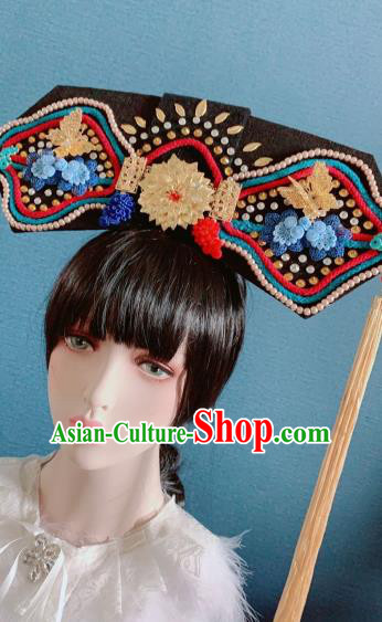 Traditional Chinese Deluxe Qing Dynasty Phoenix Coronet Hair Accessories Halloween Stage Show Headdress for Women