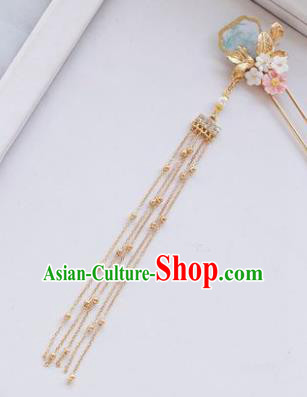 Traditional Chinese Hanfu Tassel Hair Clip Ancient Court Queen Hairpins Handmade Hair Accessories for Women