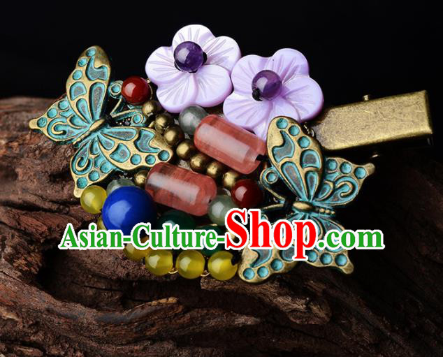 Traditional Chinese Hanfu Butterfly Hair Claw Ancient Court Princess Hairpins Hair Accessories for Kids