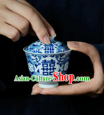 Chinese Classical Handmade Jingdezhen Shi Enamel Cup Wedding Porcelain Ceramics Teacup