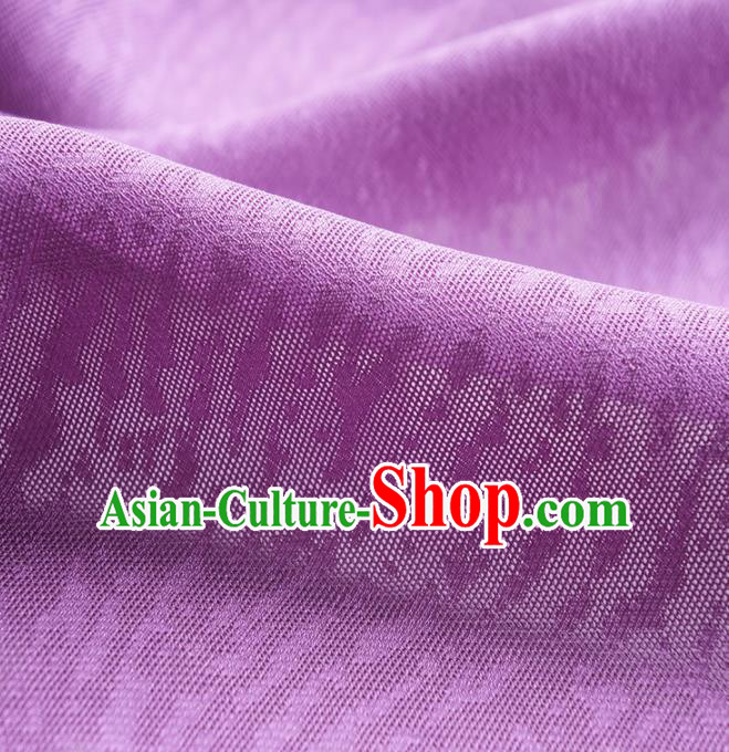 Traditional Chinese Classical Pattern Design Purple Silk Fabric Ancient Hanfu Dress Silk Cloth