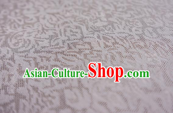 Traditional Chinese Classical Apricot Flowers Pattern Design Light Pink Silk Fabric Ancient Hanfu Dress Silk Cloth