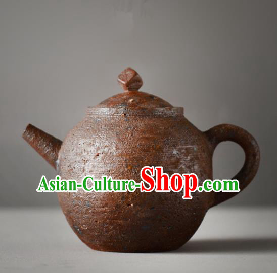 Traditional Chinese Handmade Kung Fu Pottery Teapot Red Clay Tea Kettle
