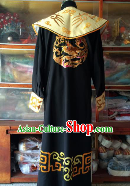 Chinese Beijing Opera Takefu Black Clothing Traditional Peking Opera General Costume for Men