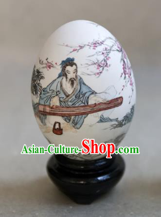 Chinese Wonder Hand Painted Yu Boya Colorful Egg