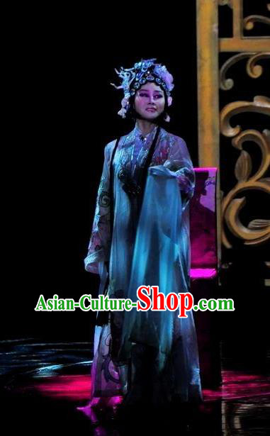 Chinese Magic Ganpo Impression Peking Opera Diva Dance Dress Stage Performance Costume and Headpiece for Women