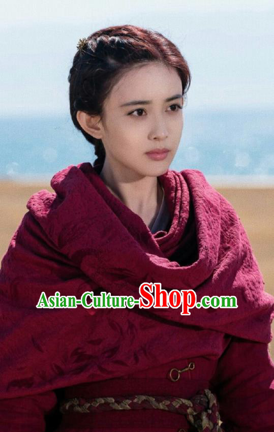 Drama Ever Night Chinese Ancient Tang Dynasty Female Swordsman Ye Hongyu Red Costumes for Women