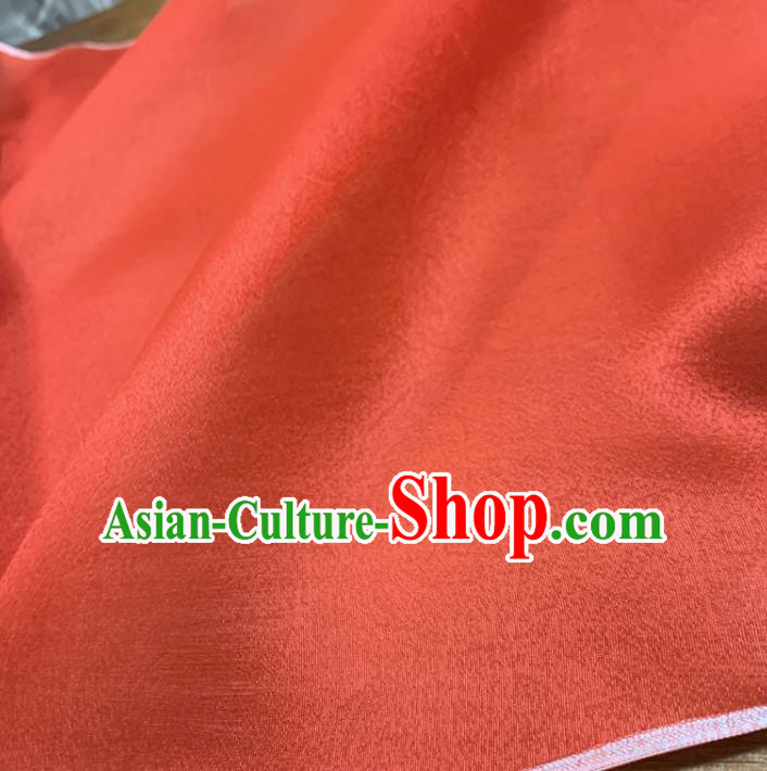 Chinese Classical Pattern Red Silk Fabric Traditional Ancient Hanfu Dress Brocade Cloth