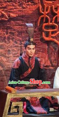 Chinese Drama Shang Yang Qin Dynasty King Clothing Stage Performance Dance Costume for Men