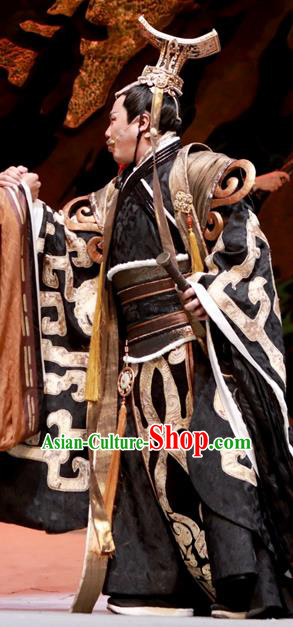 Chinese Drama Yuan Qu Ancient King Chu Huai Clothing Stage Performance Dance Costume for Men