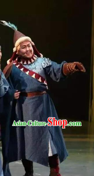 Chinese Zhaojun Chu Sai Ancient Mongol Nationality King Clothing Stage Performance Dance Costume for Men