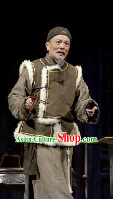 Chinese Drama Traditional Remedy Qing Dynasty Old Civilian Clothing Stage Performance Dance Costume for Men