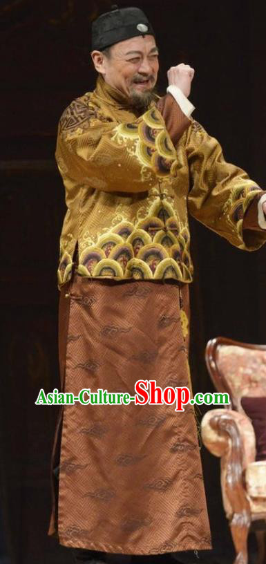 Chinese Unsurpassed Beauty Of A Generation Ancient Qing Dynasty Landlord Clothing Stage Performance Dance Costume for Men