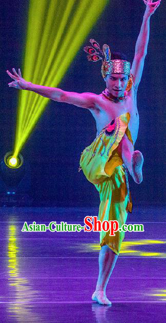 Dance Between Heaven and Earth Chinese Dai Nationality Dance Clothing Stage Performance Dance Costume for Men