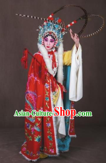 Han Consort Ming Chinese Peking Opera Diva Dress Stage Performance Dance Costume and Headpiece for Women